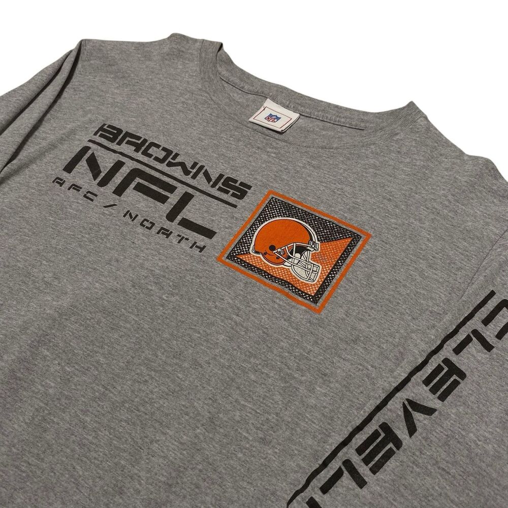 Vintage NFL Cleveland Browns L/S Tee Shirt Top Football USA Made L